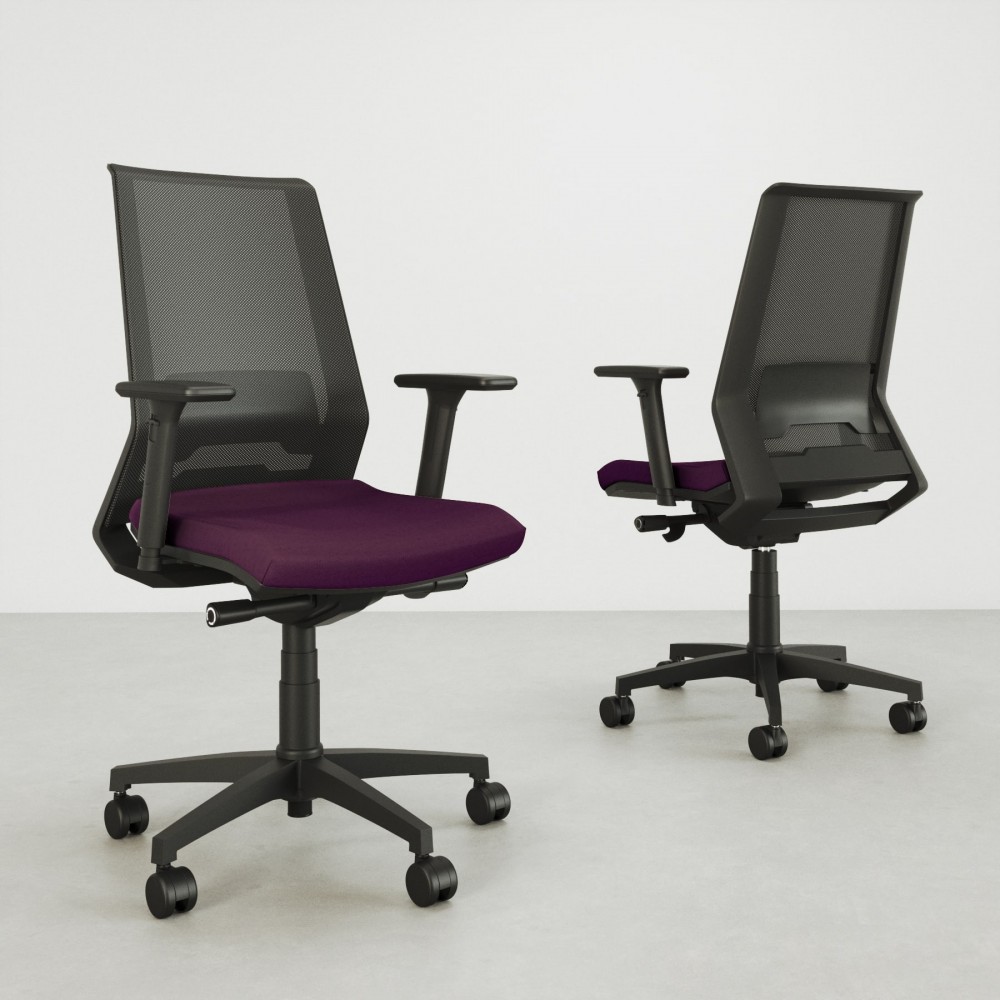 Silla  de oficina Ania Grey - Bikkom