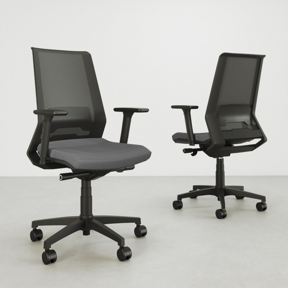 Silla  de oficina Ania Grey - Bikkom