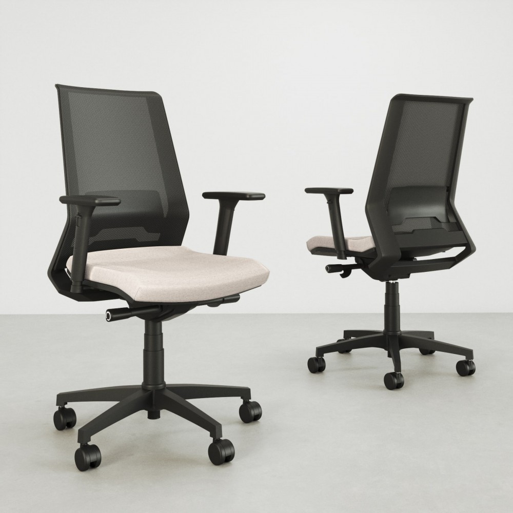 Silla  de oficina Ania Grey - Bikkom
