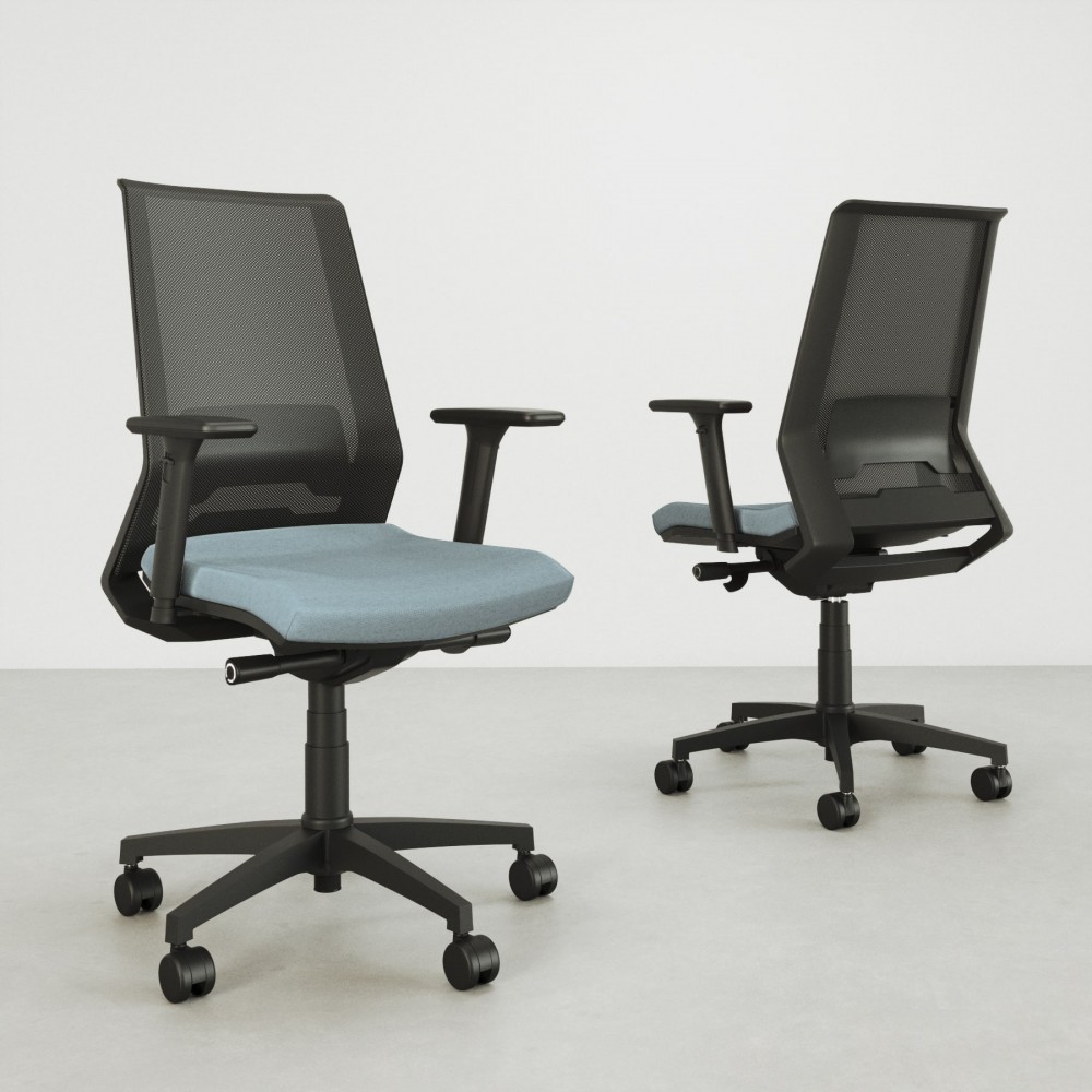 Silla  de oficina Ania Grey - Bikkom