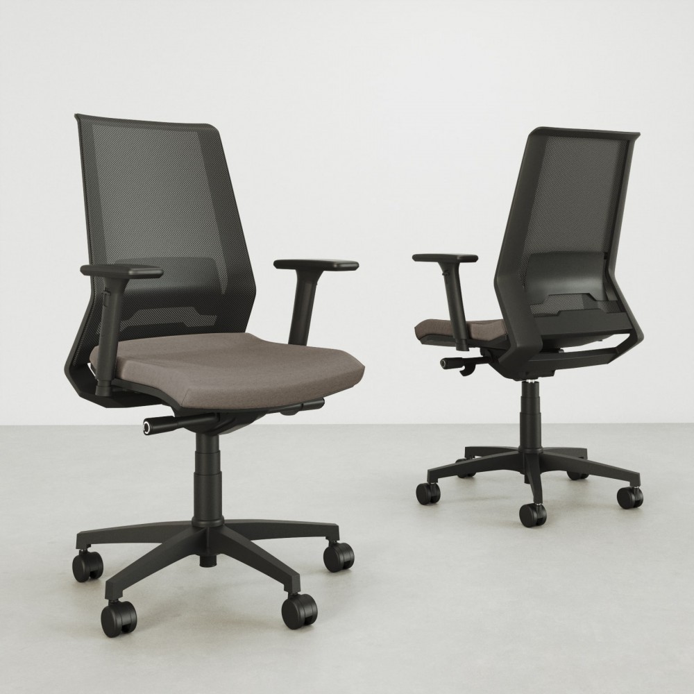 Silla  de oficina Ania Grey - Bikkom
