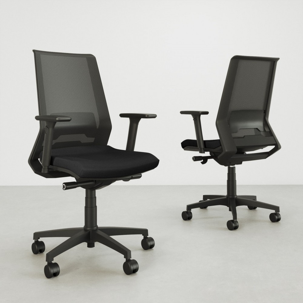 Silla  de oficina Ania Grey - Bikkom